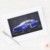 Kona Blue 2012 Boss 302 Rechthoekige Sticker (Envelop)