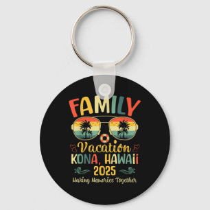 Kona Hawaï Strand Gezinszomer Vakantie 2025 Sleutelhanger