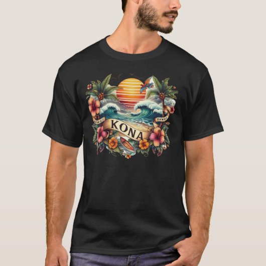 Kona Hawaii 1 T-shirt (Voorkant)