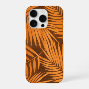 Kona Palmen Hawaiaans blad namaak hout Koa Amber iPhone 16 Pro Hoesje