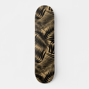 Kona Palmen Hawaiaans blad namaak hout zwart Skateboard