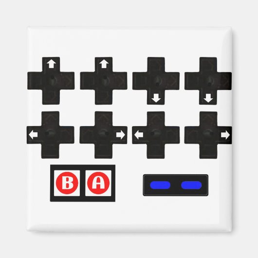 Konami Contra-code Magneet (Voorkant)