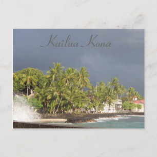 Kona's Seawall voor de tsunami van 2011 Briefkaart