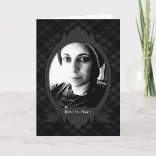 kondigingen van de begrafenisdienst aankondiging (Voorkant)