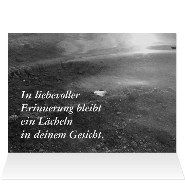 Kondolenzkarte (Intérieur Horizontal (Haut))