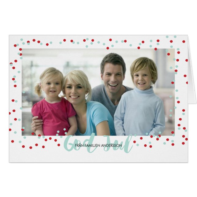 Konfetti julhälsning (Devant horizontal)