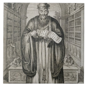 Kong-Fu-Tse, of Confucius, de meest gevierde Phi Tegeltje