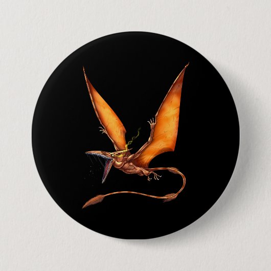 Kongamato Cryptid Creature Ronde Button 7,6 Cm (Voorkant)