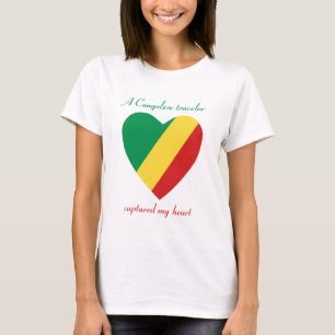 Kongo-Brazzaville Vlag Schatje T-Shirt