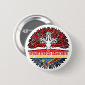 Kongo Kongolesisch Schweizer Schweiz Baum Wurzel Ronde Button 5,7 Cm (Voorkant /achterkant)