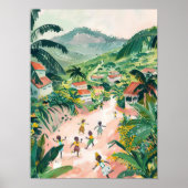 Kongo Print Kongo Illustration Kinshasa Poster Kon (Devant)