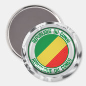 Kongo-ronde Embleem Magneet (Voorkant / Achterkant)