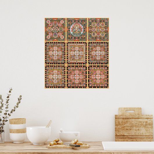 Kongokai Mandala Poster (Keuken)