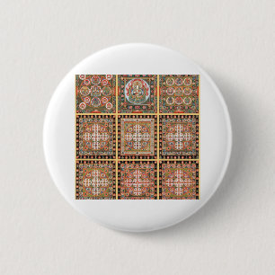 Kongokai Mandala Ronde Button 5,7 Cm