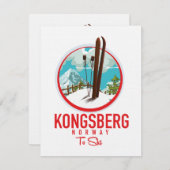 Kongsberg Norway Ski logo (Voorkant / Achterkant)