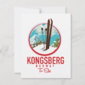 Kongsberg Norway Ski logo (Achterkant)
