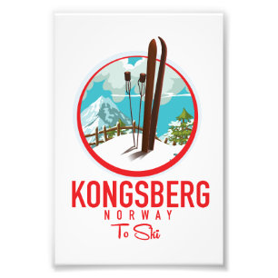 Kongsberg Norway Ski logo Foto Afdruk