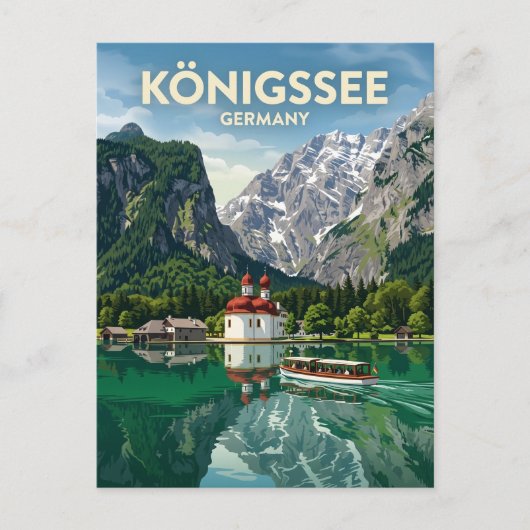 Königssee Duitsland Briefkaart (Voorkant)