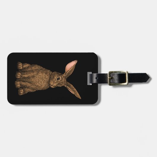 konijn 3 bagagelabel (Voorkant horizontaal)