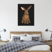 Konijn 3 canvas afdruk (Insitu (Slaapkamer))