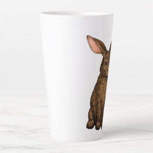 konijn 3 latte mok (Voorkant)