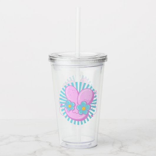 Konijn Acryl Drinkbeker (Voorkant)