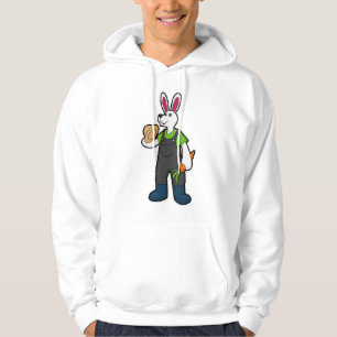 Konijn als boer met wortel en Pet Hoodie