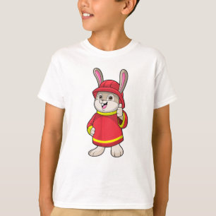 Konijn als brandweerman met Helmet T-shirt