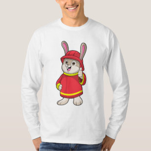 Konijn als brandweerman met Helmet T-shirt
