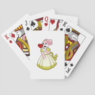 Konijn als bruid met trouwjurk.PNG Pokerkaarten