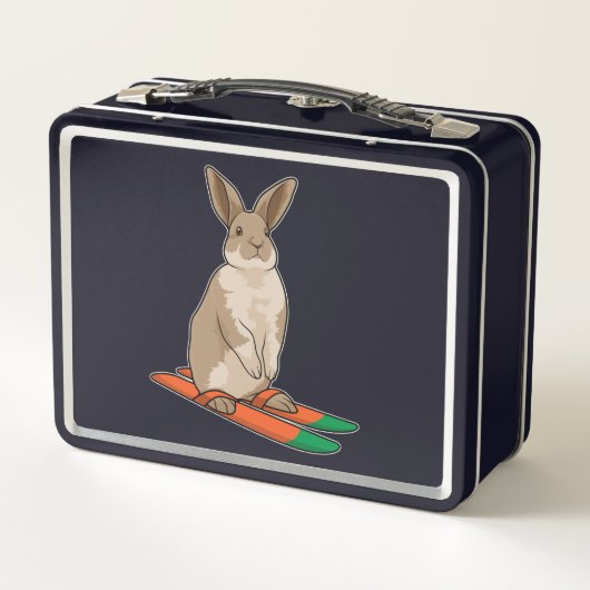 Konijn als skiër (Achterkant)