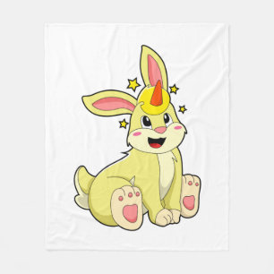 Konijn als Unicorn Fleece Deken