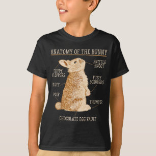 Konijn Anatomie Konijnenliefhebber Dierenhuisdier T-shirt