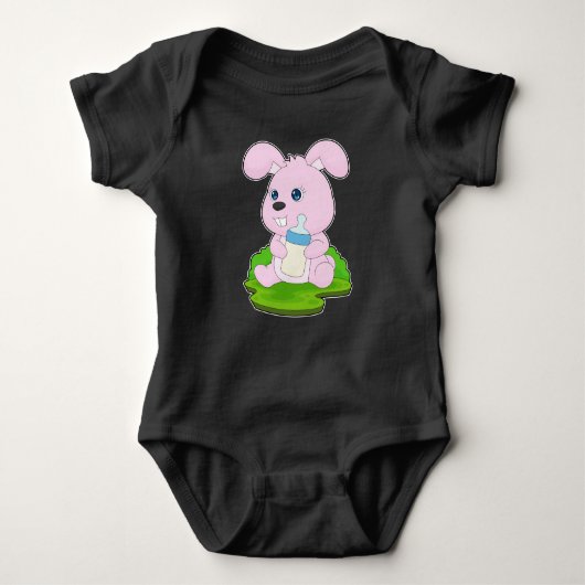 konijn Baby flesmelk Romper (Voorkant)