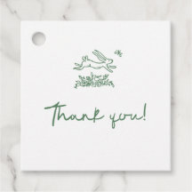 Konijn Baby Shower Favor Tags