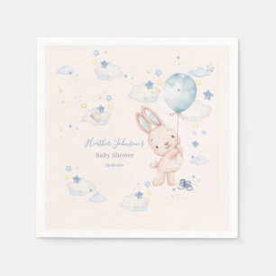 Konijn Baby Shower Jongen Servet