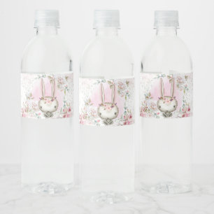 Konijn Baby Shower Waterfles Labels Etiket