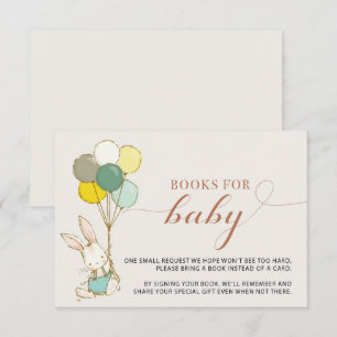 Konijn Ballonnen Boeken voor Baby bijlage Kaart