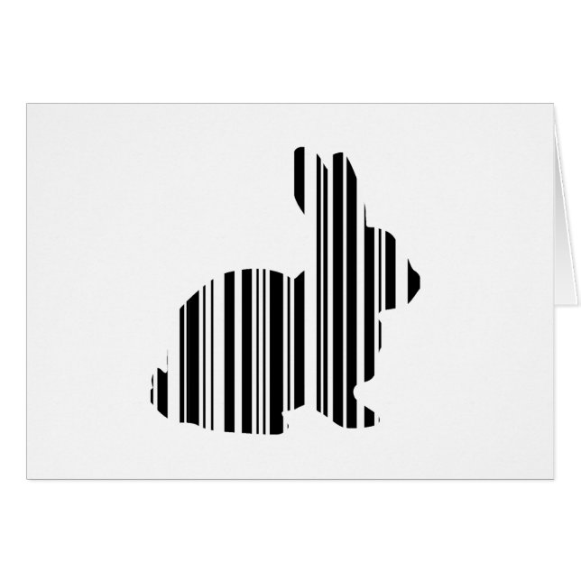 KONIJN BAR CODE Konijn Haas Barcode Patroon (Voorkant Horizontaal)