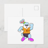 Konijn bij hardlopen briefkaart (Voorkant / Achterkant)