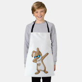 Konijn bij Hip Hop Dance Dab Schort (Gedragen)