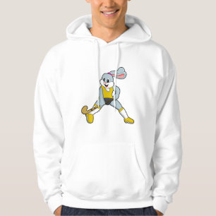 Konijn bij Hockey met Hockey bat Hoodie