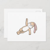 Konijn bij yogarekoefening briefkaart (Voorkant / Achterkant)
