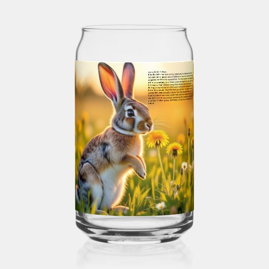 Konijn Blikvorm Glas (Voorkant)