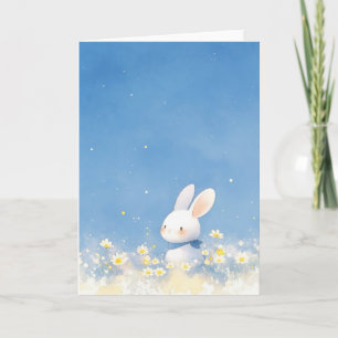 Konijn Bloemrijke Fantasie Kaart