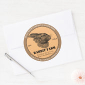  Konijn Boerderij Label Sticker (Envelop)