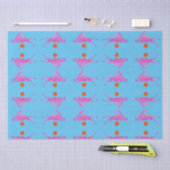 Konijn boven de supermaan tissuepapier (Craft)