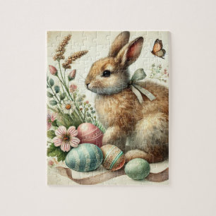 Konijn Bunny Haas Pasen Dier Wilde dieren Schattig Legpuzzel