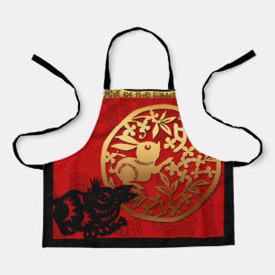 Konijn Chinese douane Nieuw Jaar Zodiac Birthday A Schort