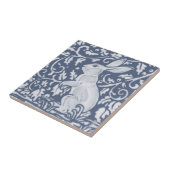 Konijn Denim Blue White Botanical Dedham Delft  Tegeltje (Zijkant)